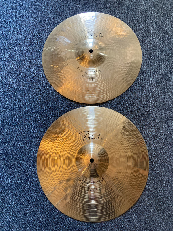 Used Paiste Signature Heavy 14" Hi Hats T-1106g B-1212g