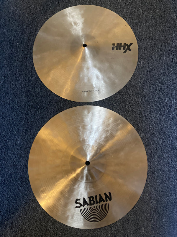 Used Sabian HHX Groove 14" Hi Hats T-1076g B-1412g