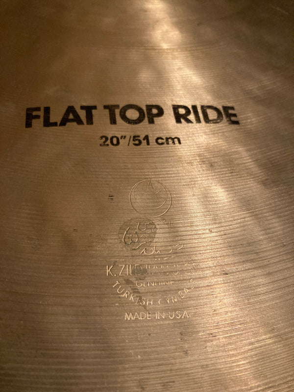 Used Zildjian EAK Flat Top 20" Ride 2552g