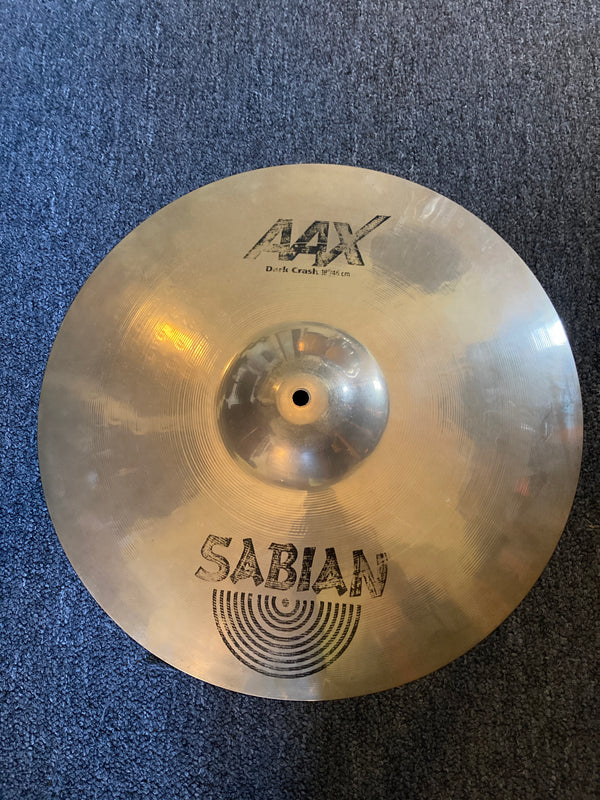 Used Sabian AAX Dark 18" Crash 1512g